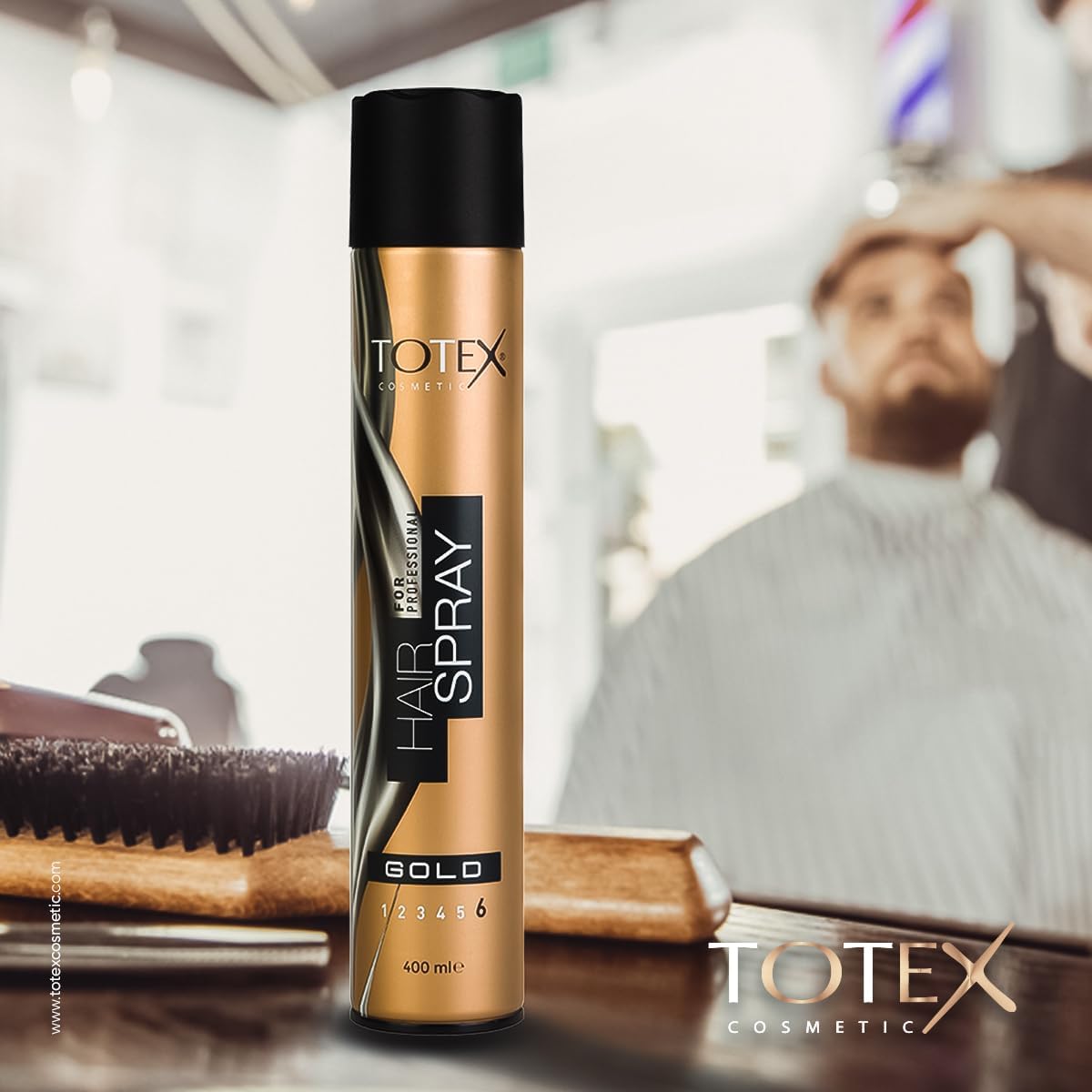 Totex Gold Hair Spray  – 400ml