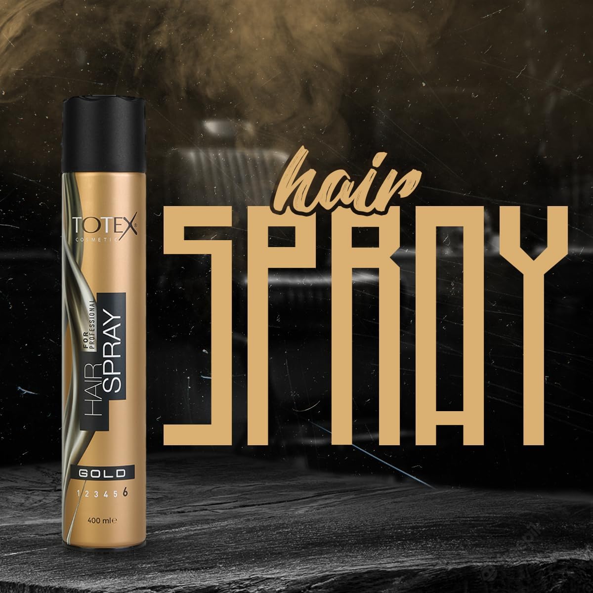 Totex Gold Hair Spray  – 400ml