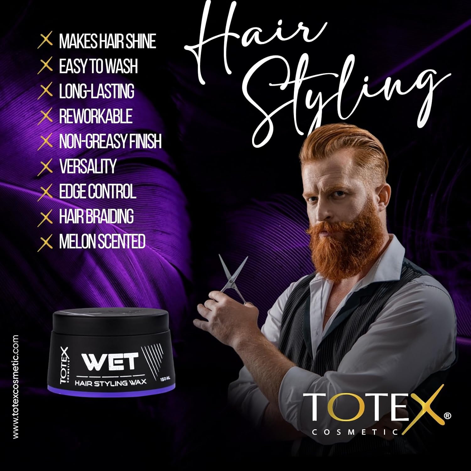 Totex Wet Hair Wax 150ml