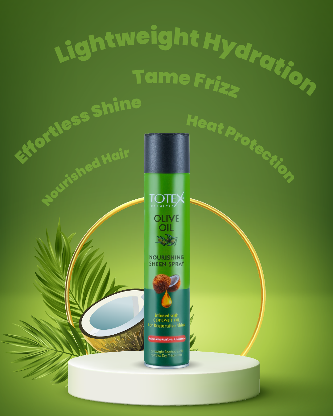 Totex Olive Oil Sheen Spray 400ml