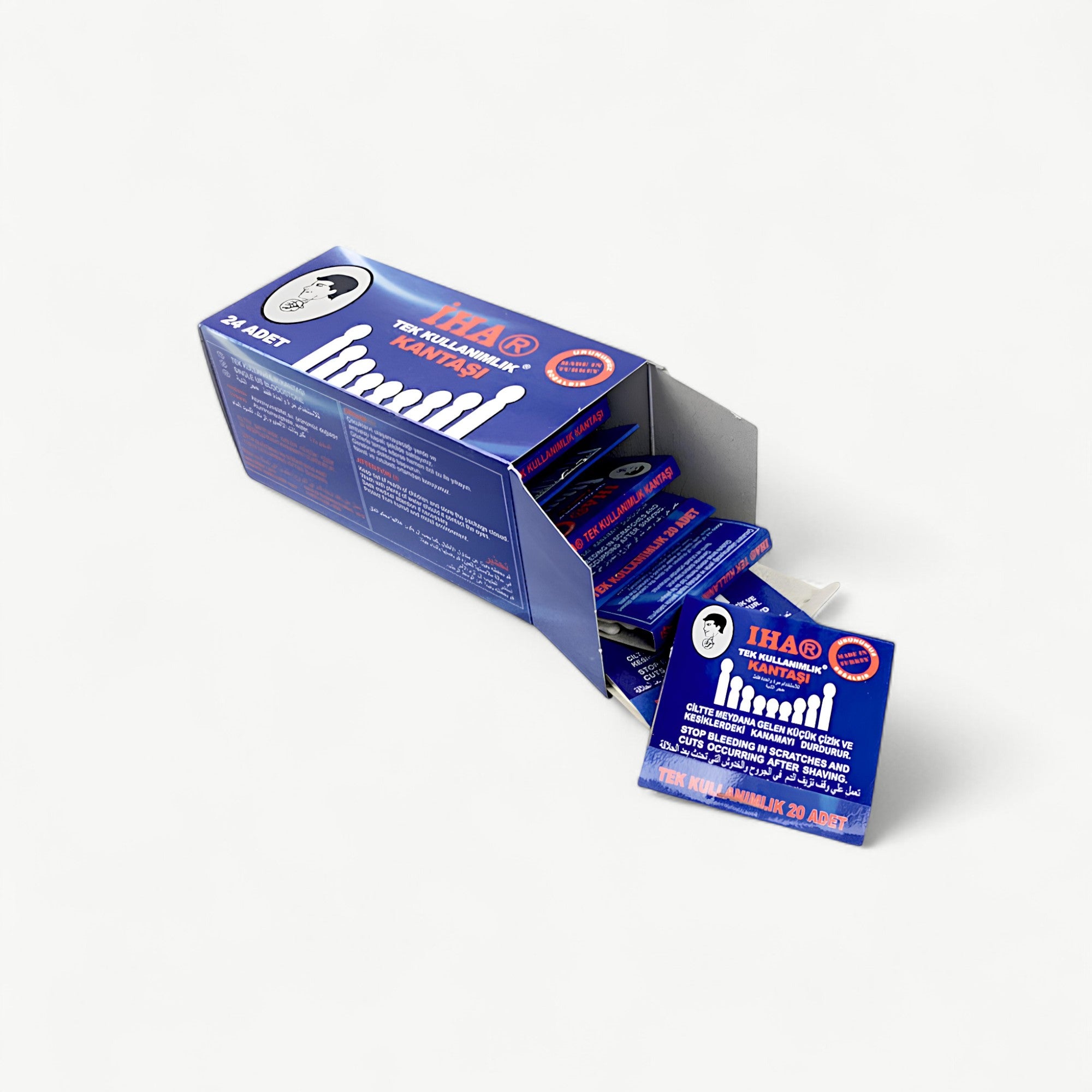 IHA Styptic Matches for Shaving Cuts – 480 Alum Pencil Sticks (24 Wallets)