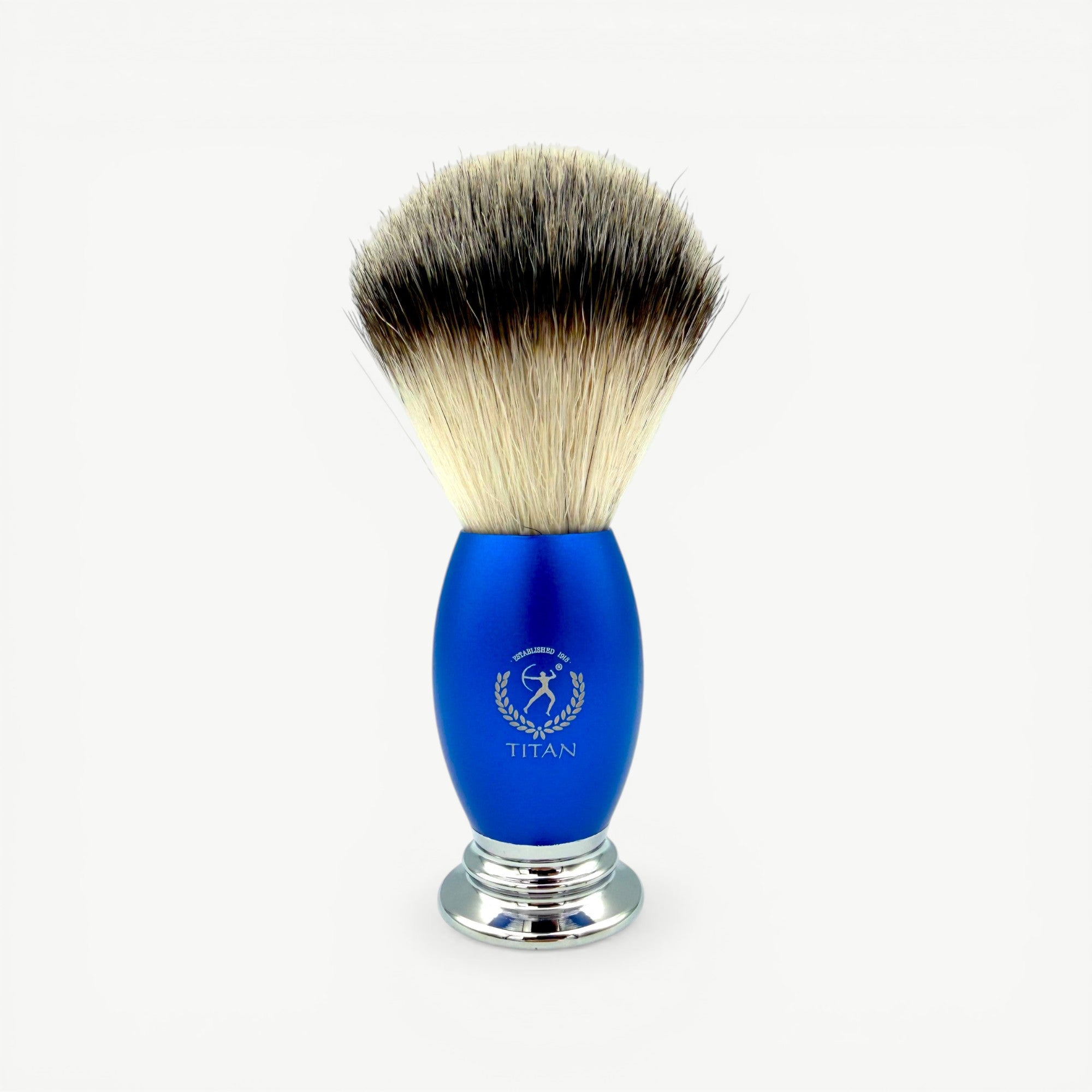 Titan Beard Grooming Kit Blue – Shaving Brush Set for Men
