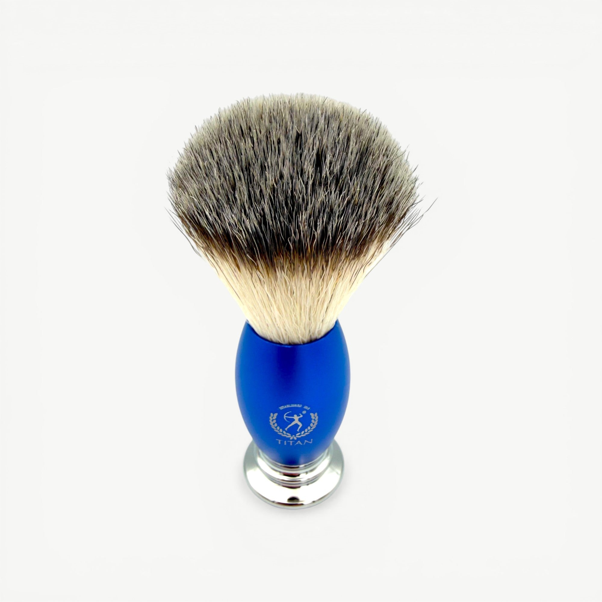 Titan Beard Grooming Kit Blue – Shaving Brush Set for Men