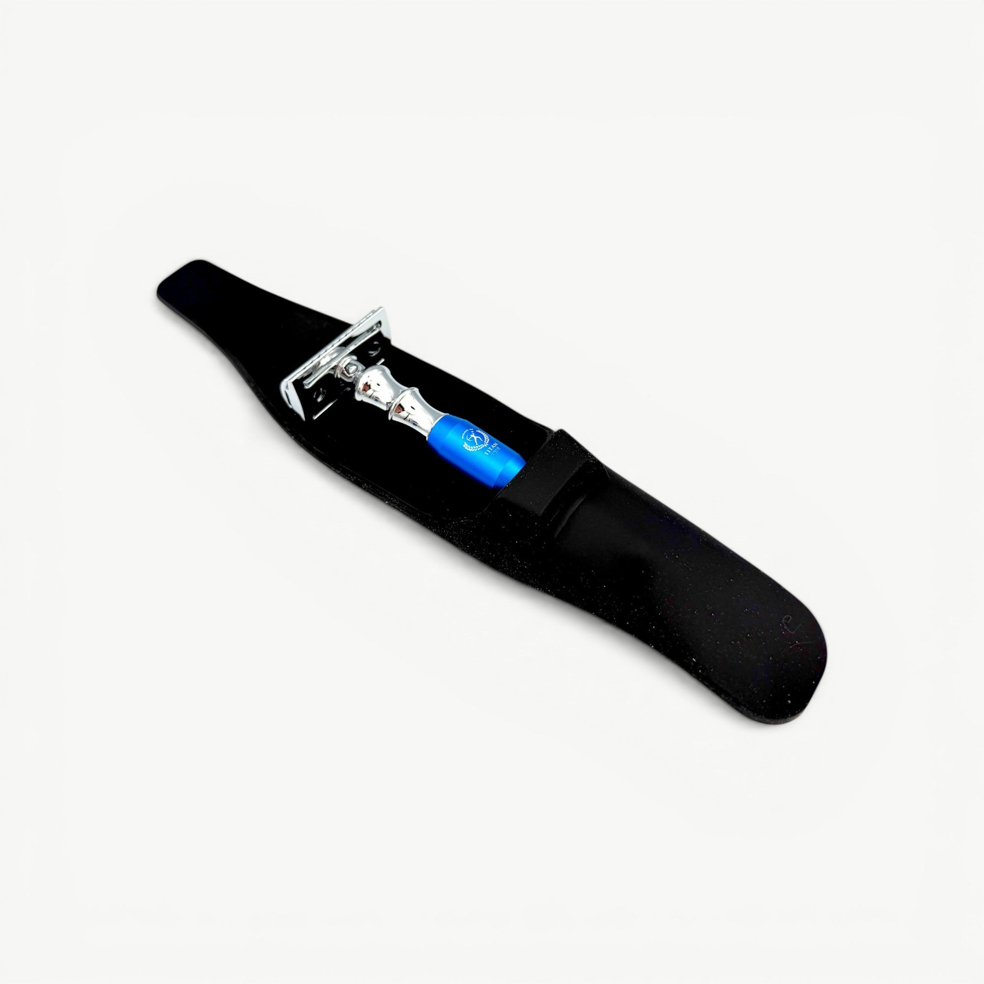 Titan Beard Grooming Kit Blue – Shaving Brush Set for Men