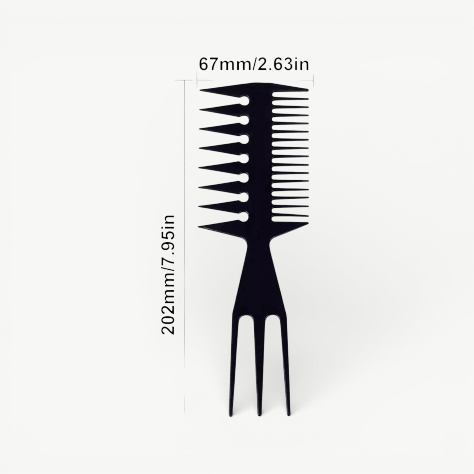 Totex Comb No.2 Black – Professional Hair Cutting Comb