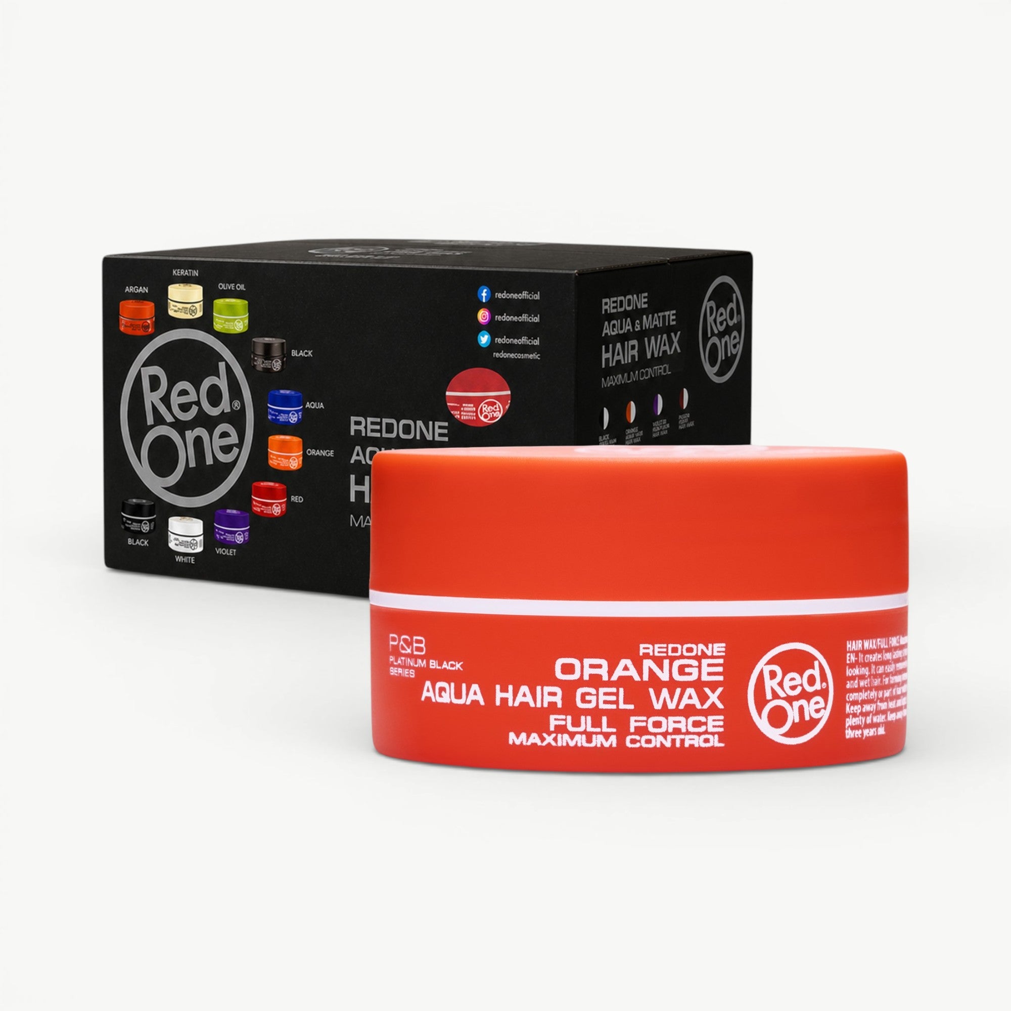 RedOne Orange Aqua Gel Wax - 48 Pack | Maximum Control