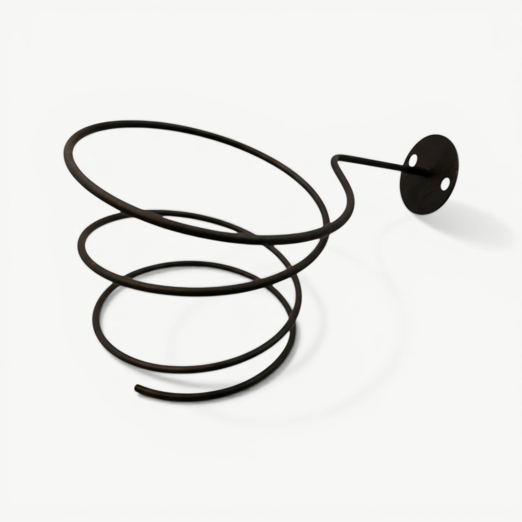 Black Spiral Hair Dryer Holder