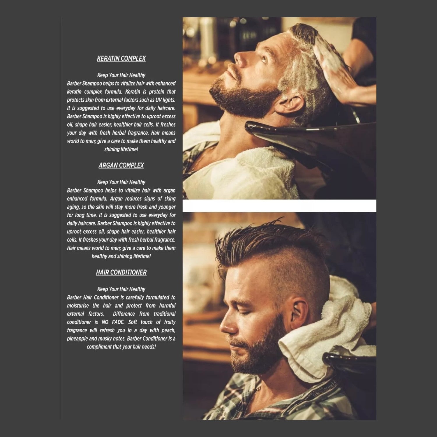 Barber Marmara Hair Conditioner 1150ml | Keratin & Argan Oil