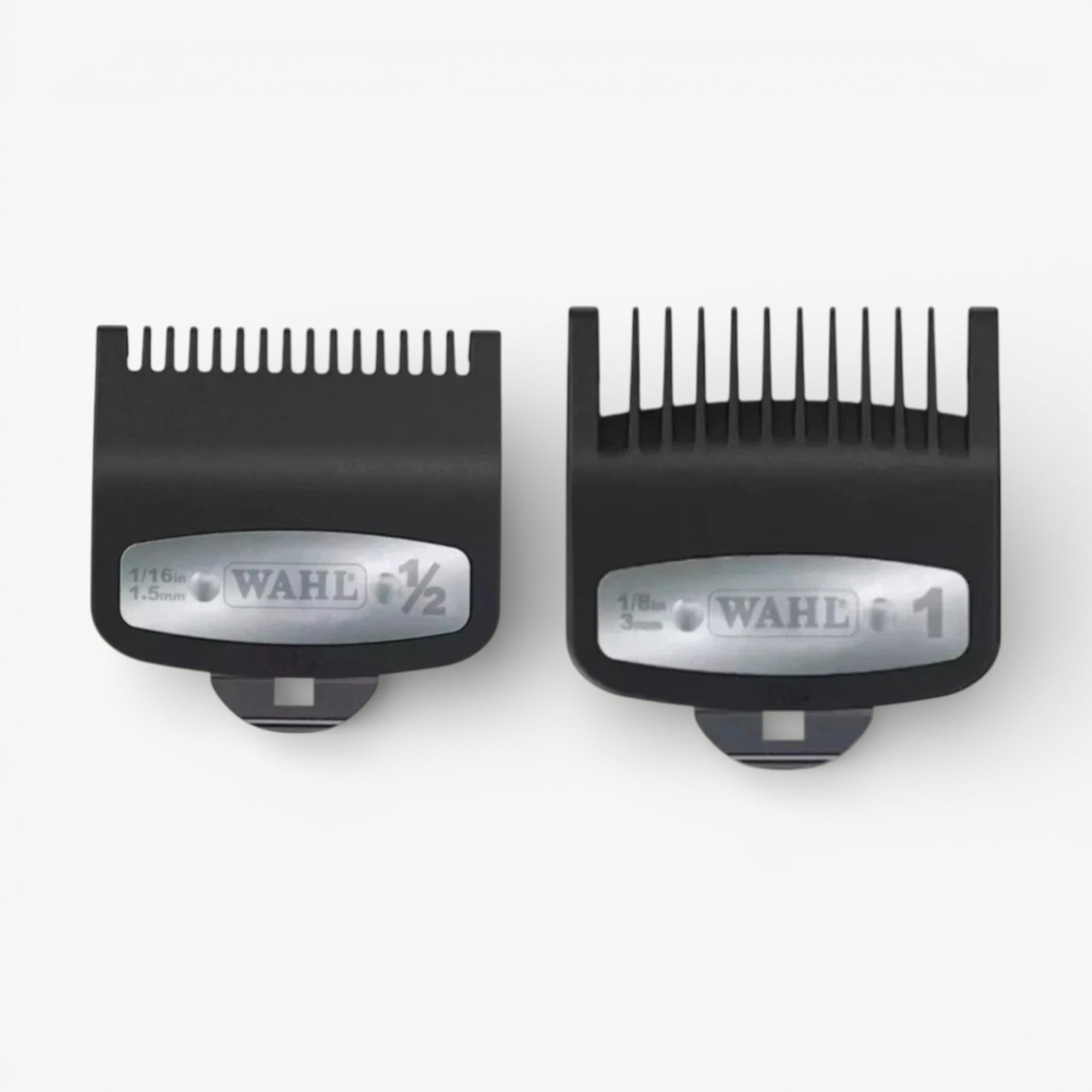 Wahl Clipper Guards No.0.5 & No.1 - Black