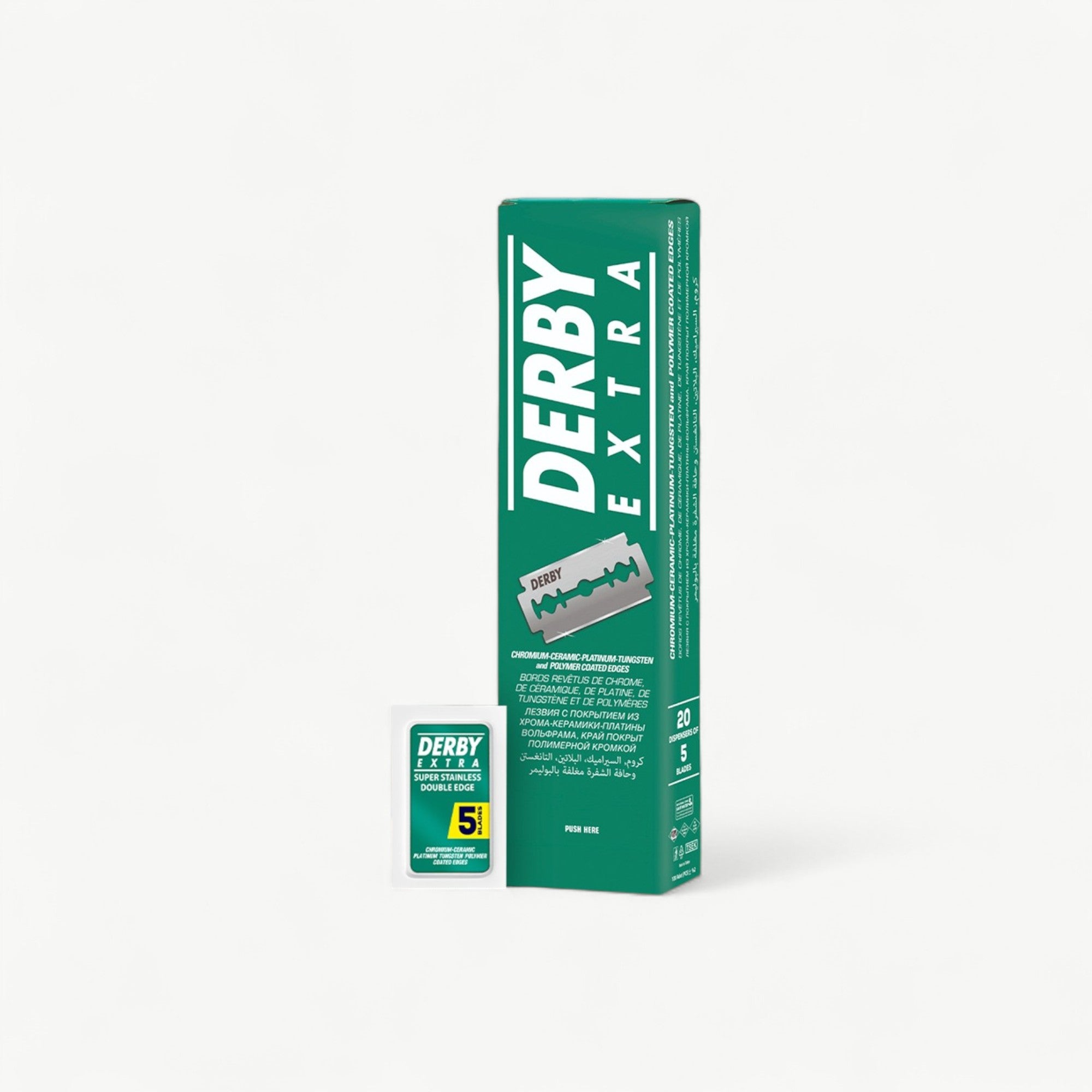 Derby Extra Double Edge Safety Razor Blades, 100 Count