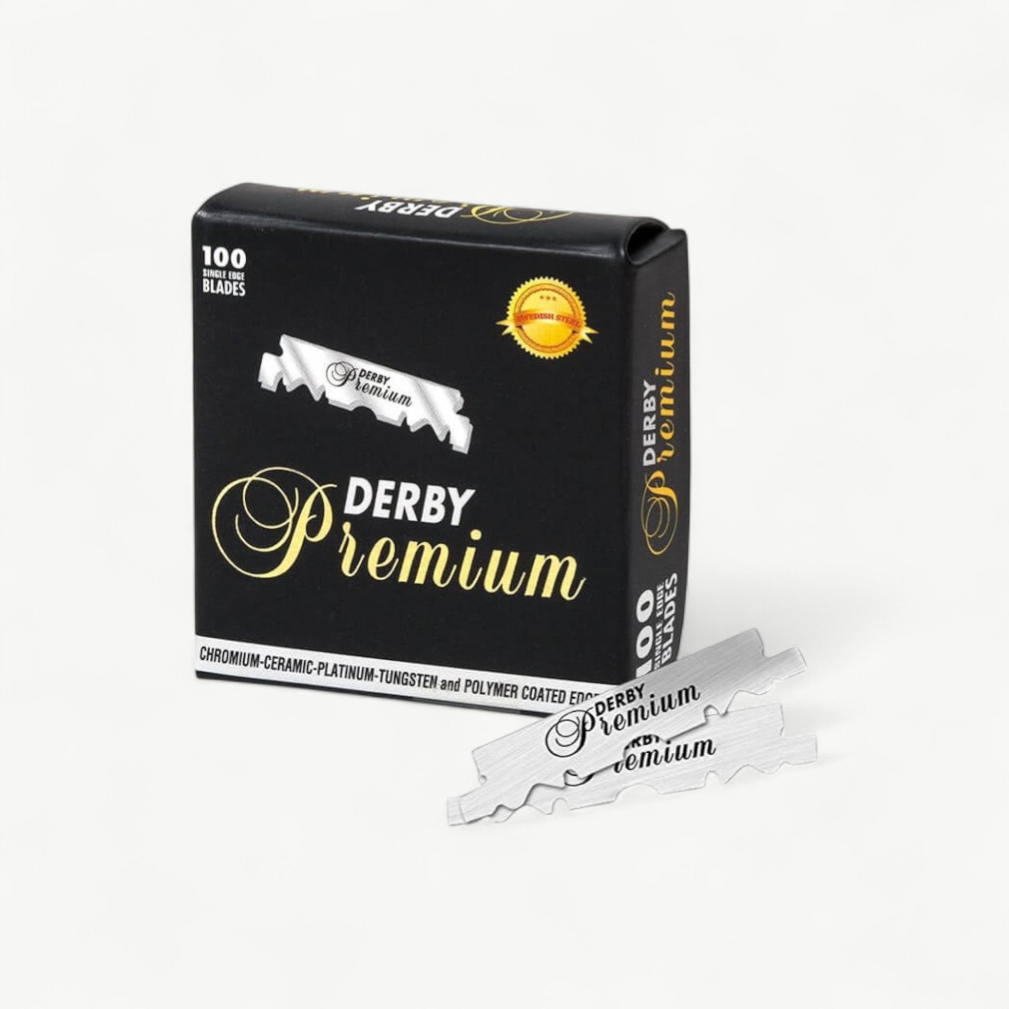 Derby Premium Single Edge Razor Blades – 5,000 Blades (50 Packs × 100) | Box