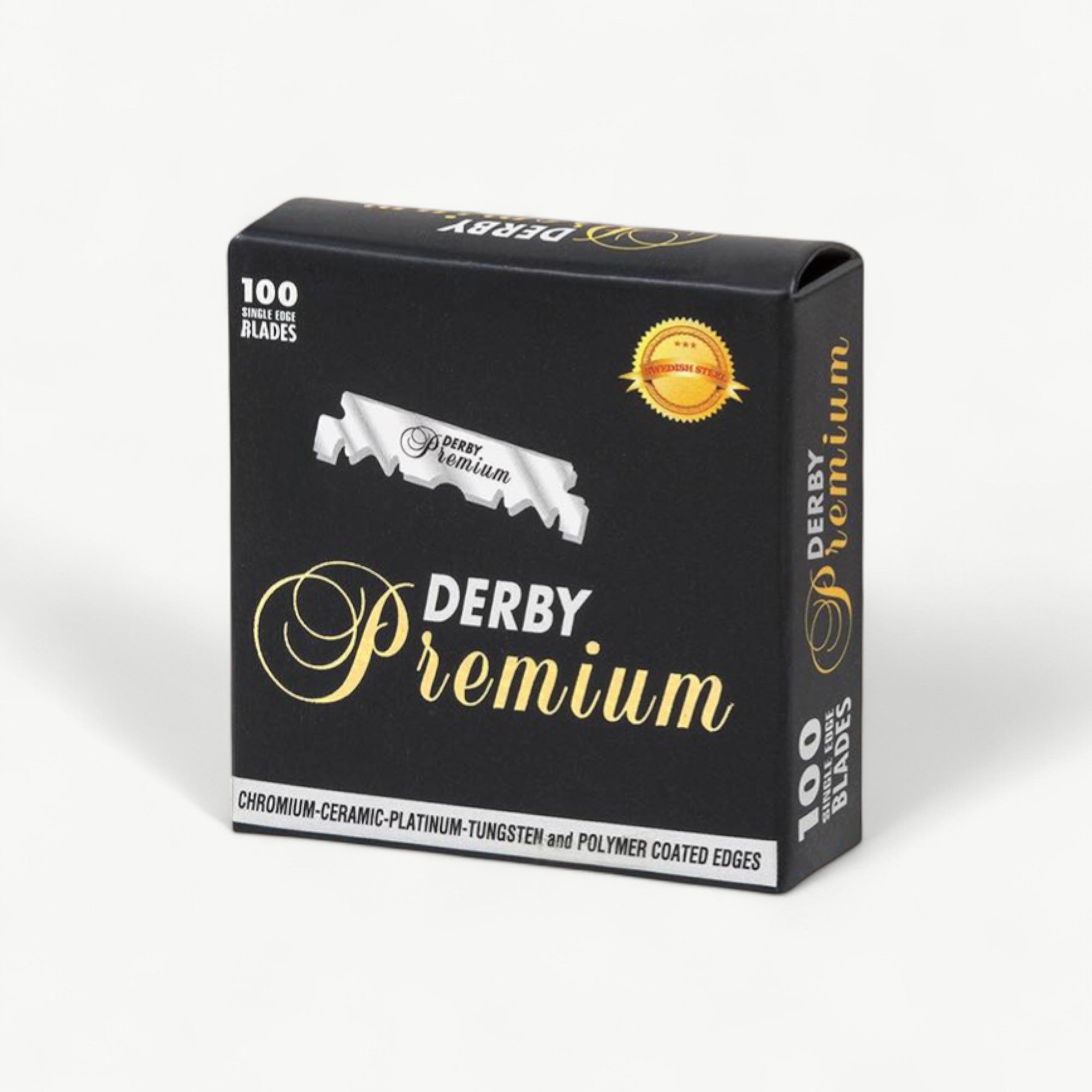 Derby Premium Single Edge Razor Blades – 5,000 Blades (50 Packs × 100) | Box