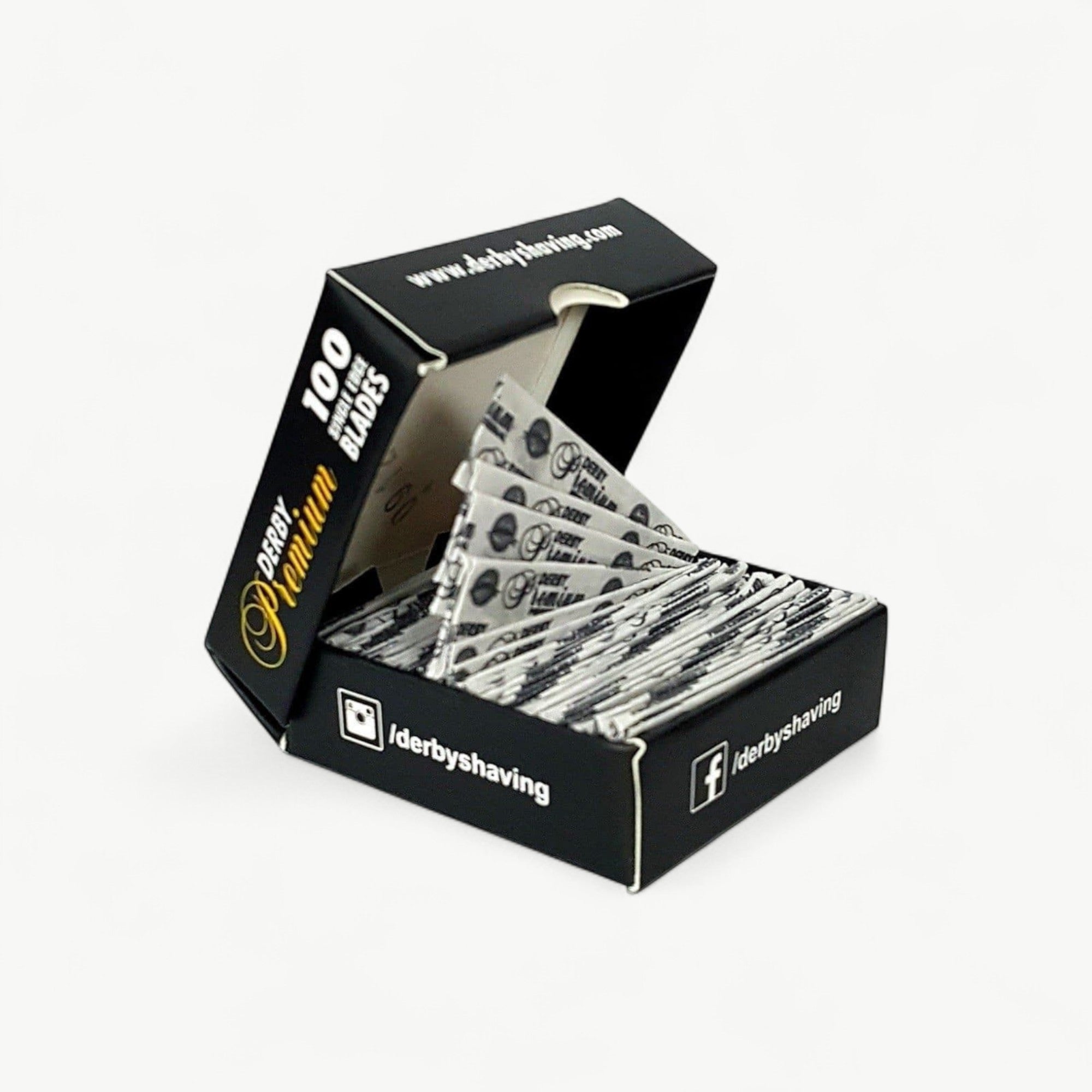 Derby Premium Single Edge Razor Blades – 5,000 Blades (50 Packs × 100) | Box
