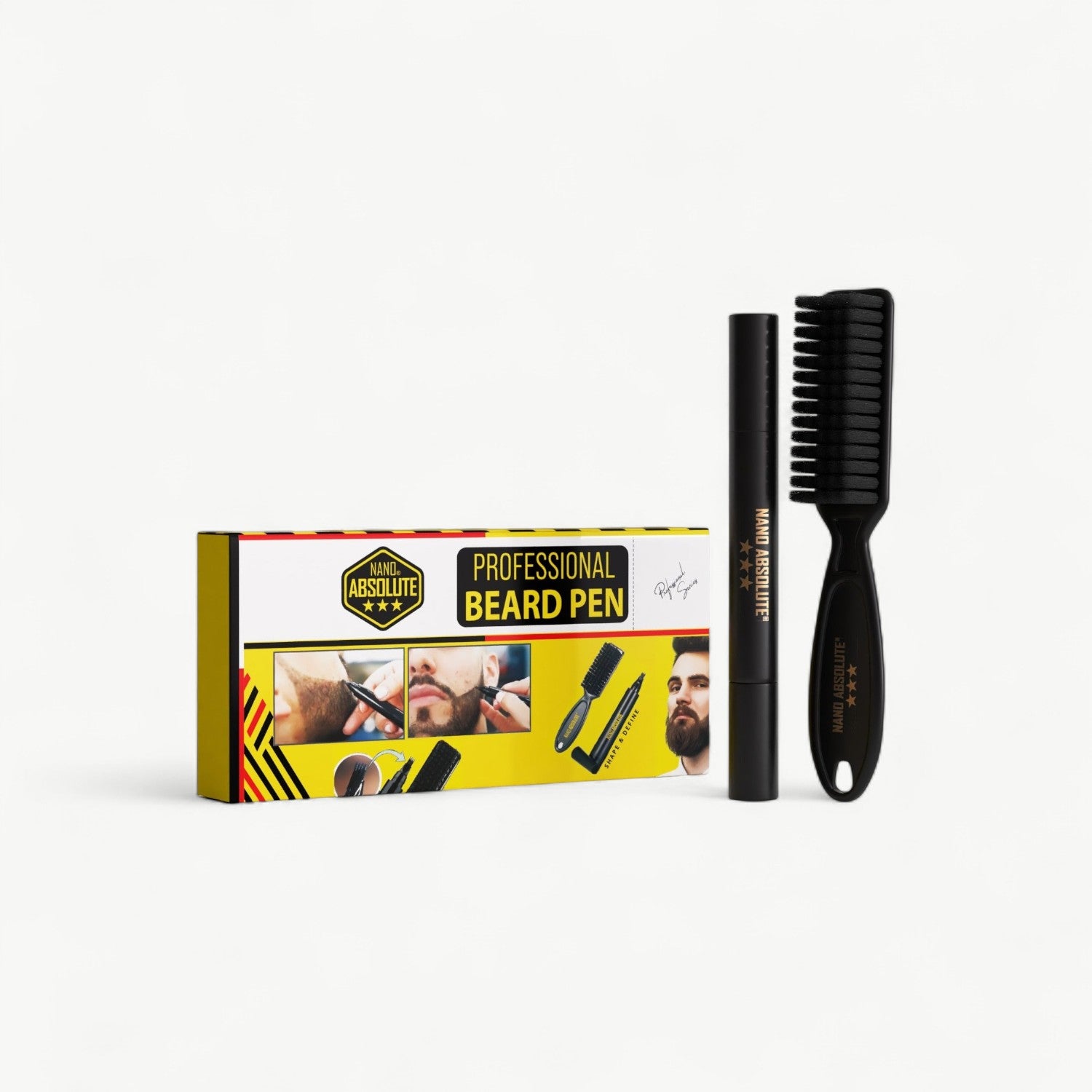 Nano Absolute Beard Pen | Hairline & Beard Definer + Brush