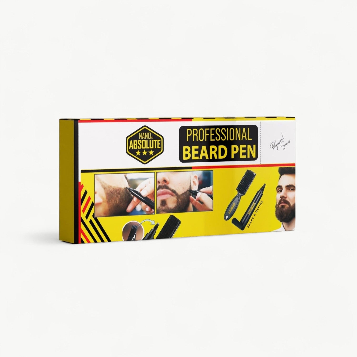 Nano Absolute Beard Pen | Hairline & Beard Definer + Brush
