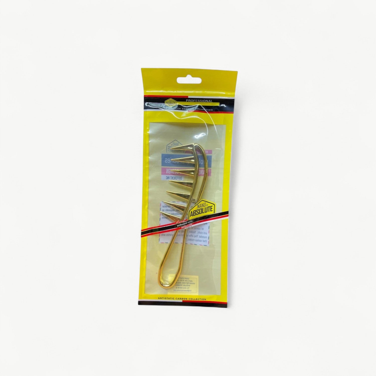 Nano Absolute Hair Styling Comb | Anti-Static Gold