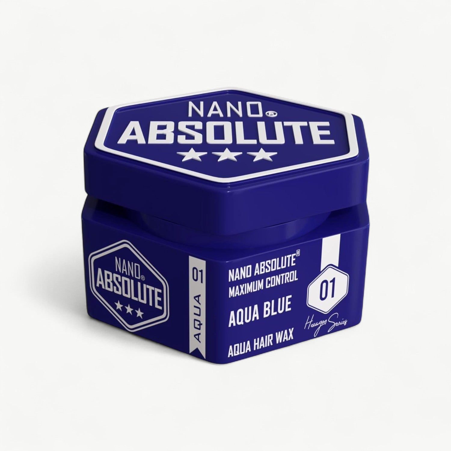 Nano Absolute Aqua Hair Styling Wax No.01 Aqua Blue - Medium Hold & Natural Shine