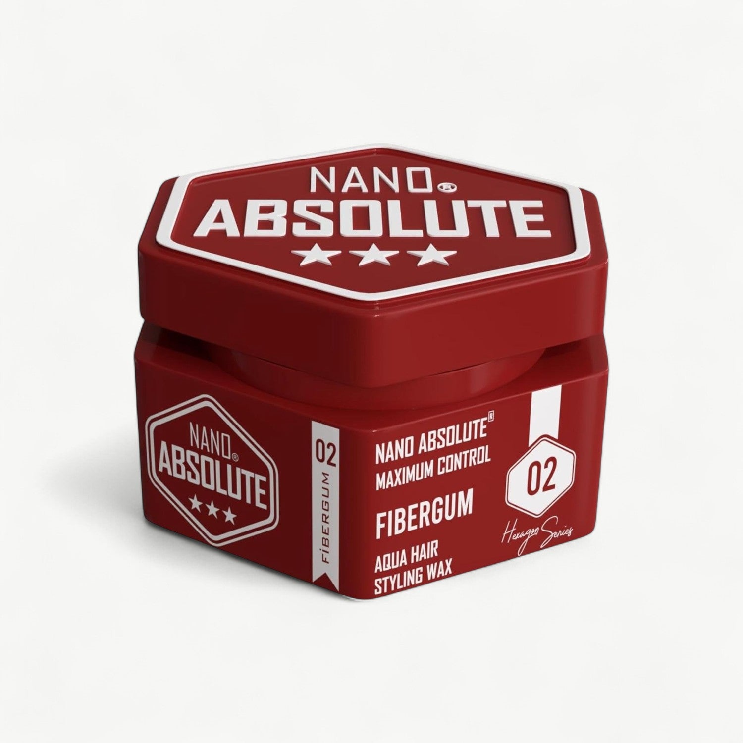 Nano Absolute Aqua Hair Styling Wax - No.02 Fibergum - Strong Hold & Shine Hair