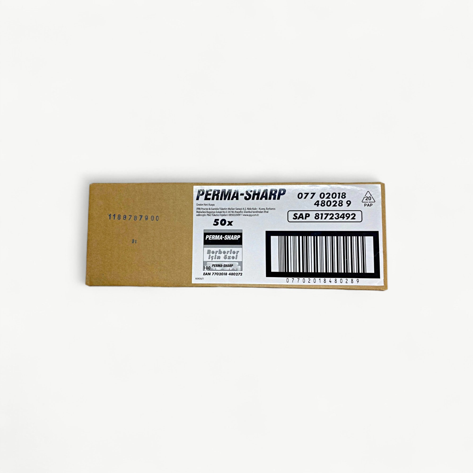 Perma‑Sharp Single Edge Razor Blades – Full Box | 5,000 Blades (50 Packs × 100)