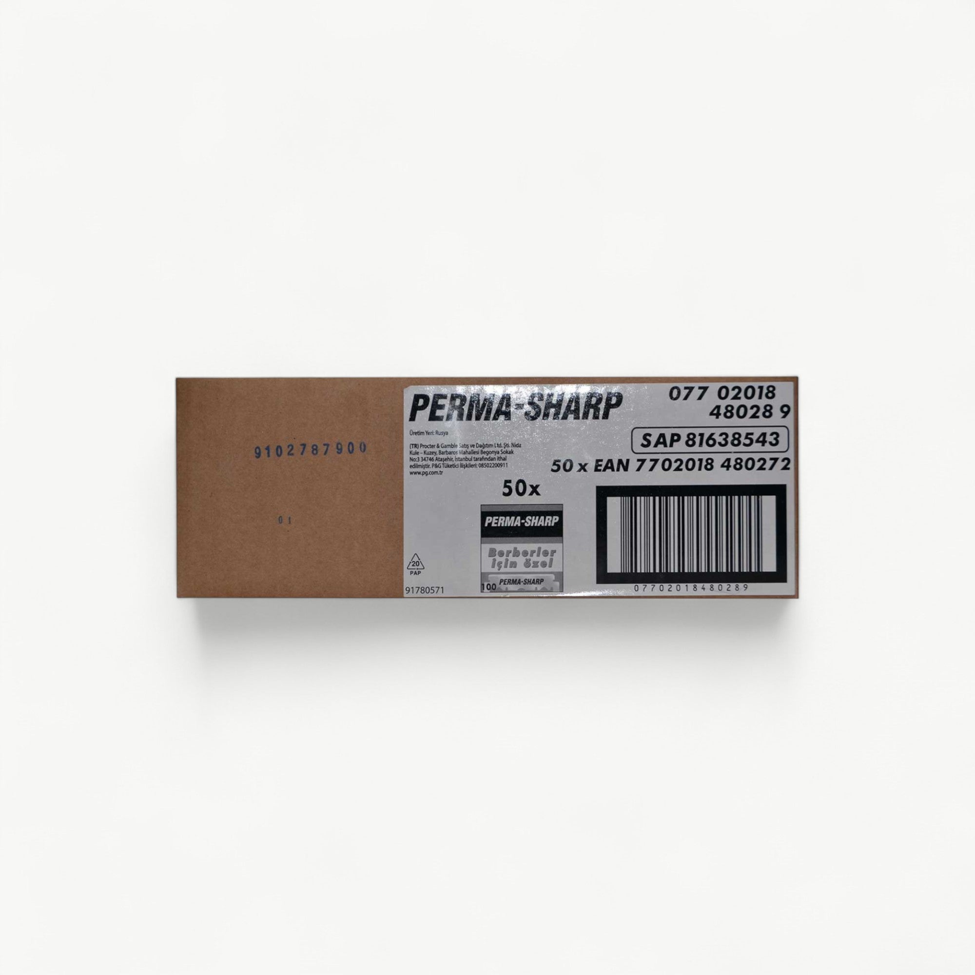 Perma‑Sharp Single Edge Razor Blades – Full Box | 5,000 Blades (50 Packs × 100)