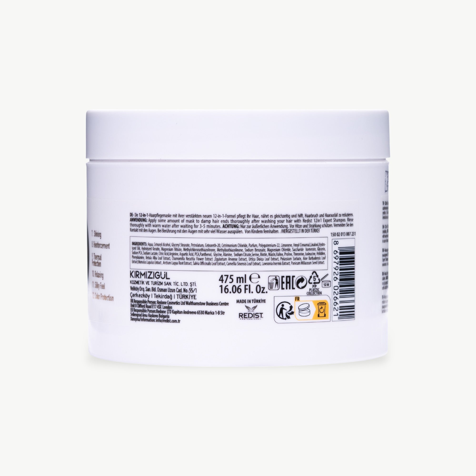 Redist Professional 12‑in‑1 Hair Mask 475ml