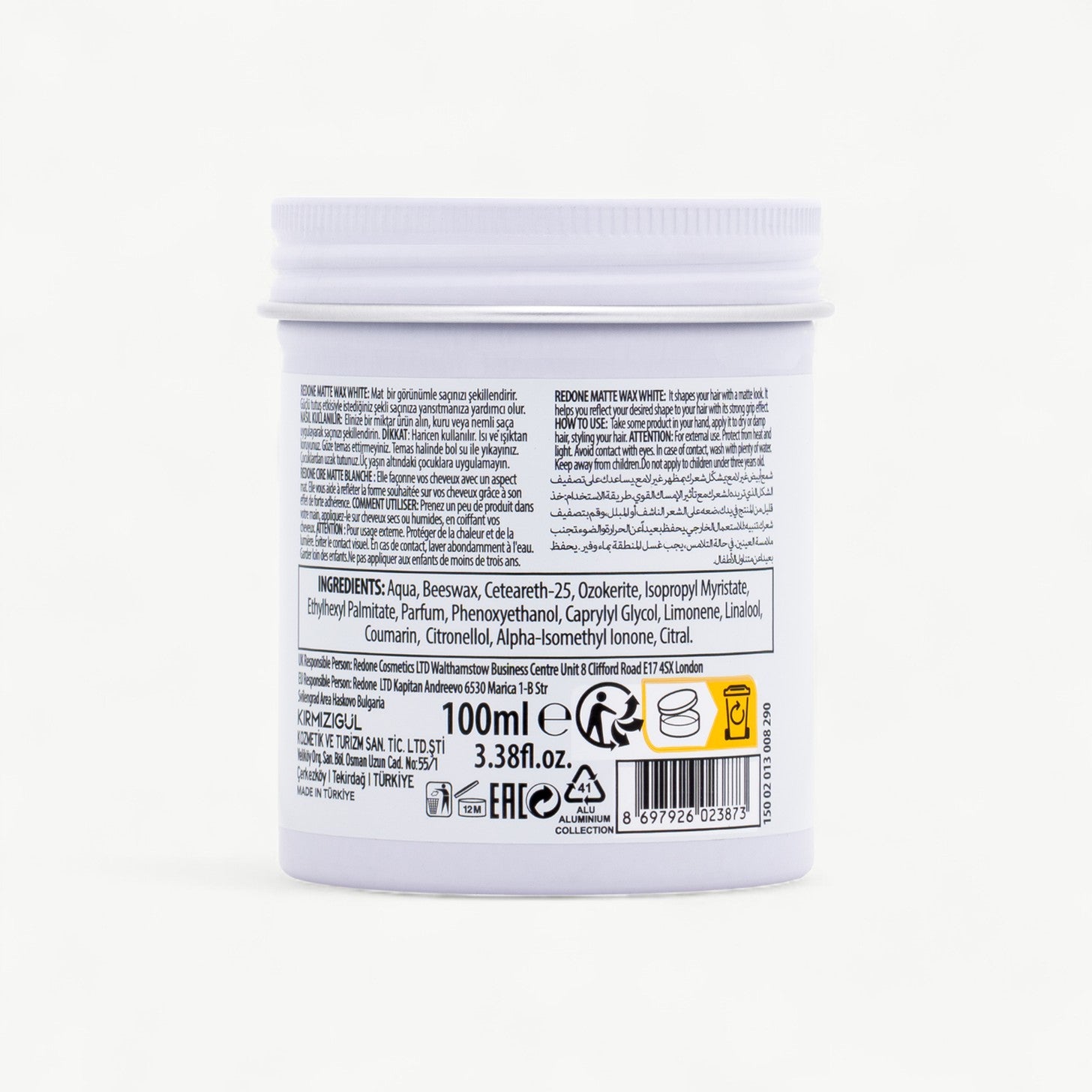 RedOne Matte Hair Wax White – 100ml