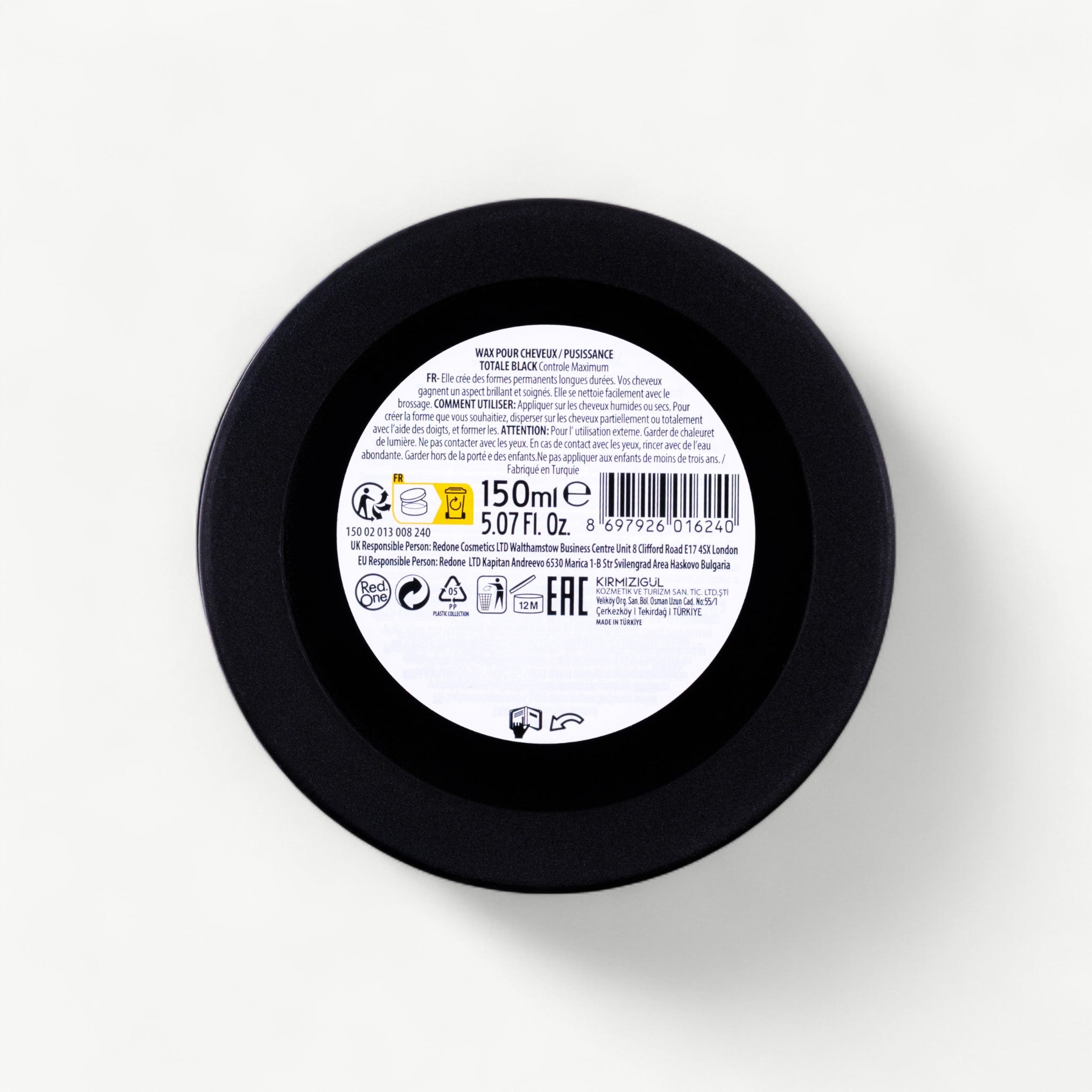 RedOne Aqua Hair Wax Black -150 ml