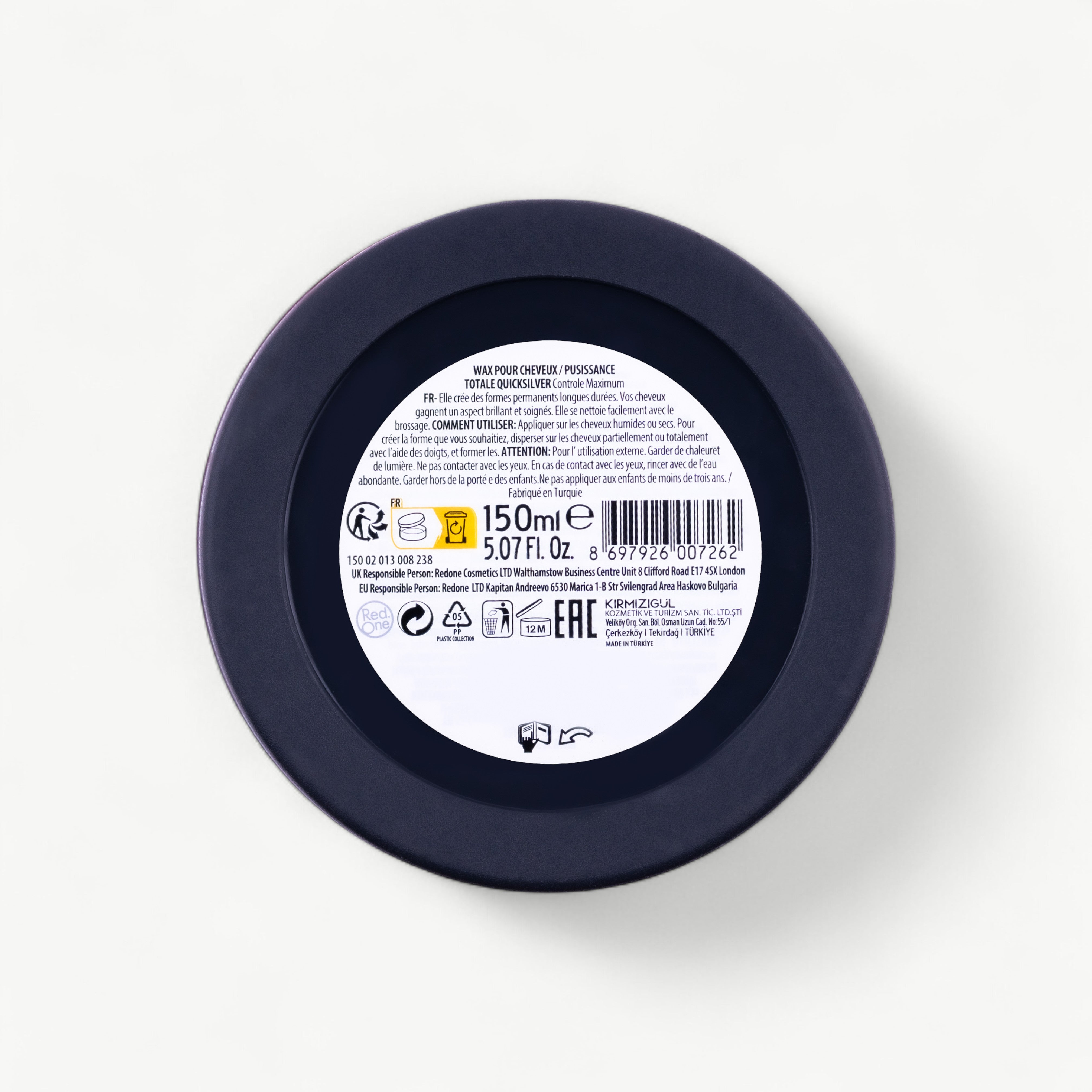 RedOne Aqua Hair Wax Quicksilver -150 ml
