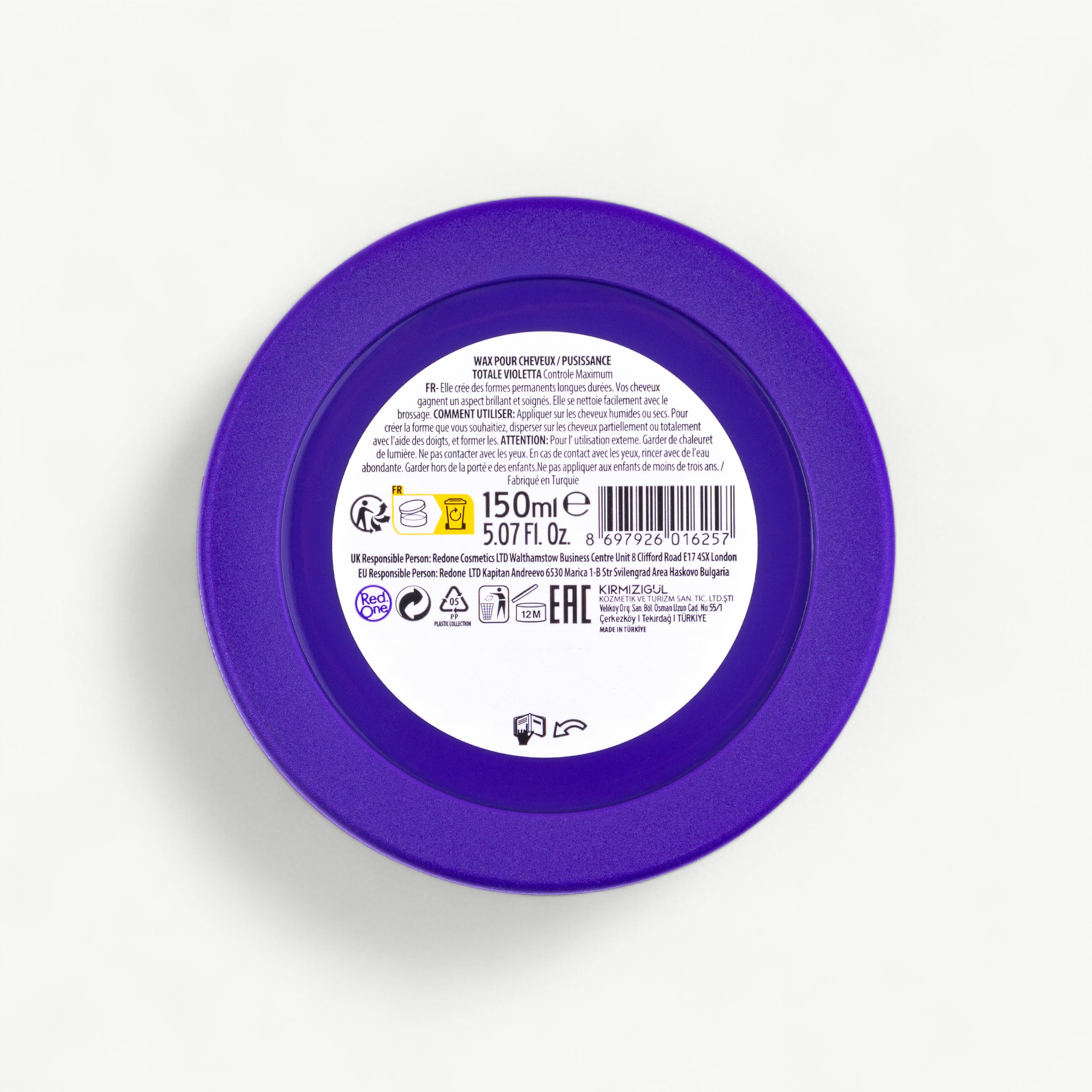 RedOne Aqua Hair Wax Violette - 150 ml