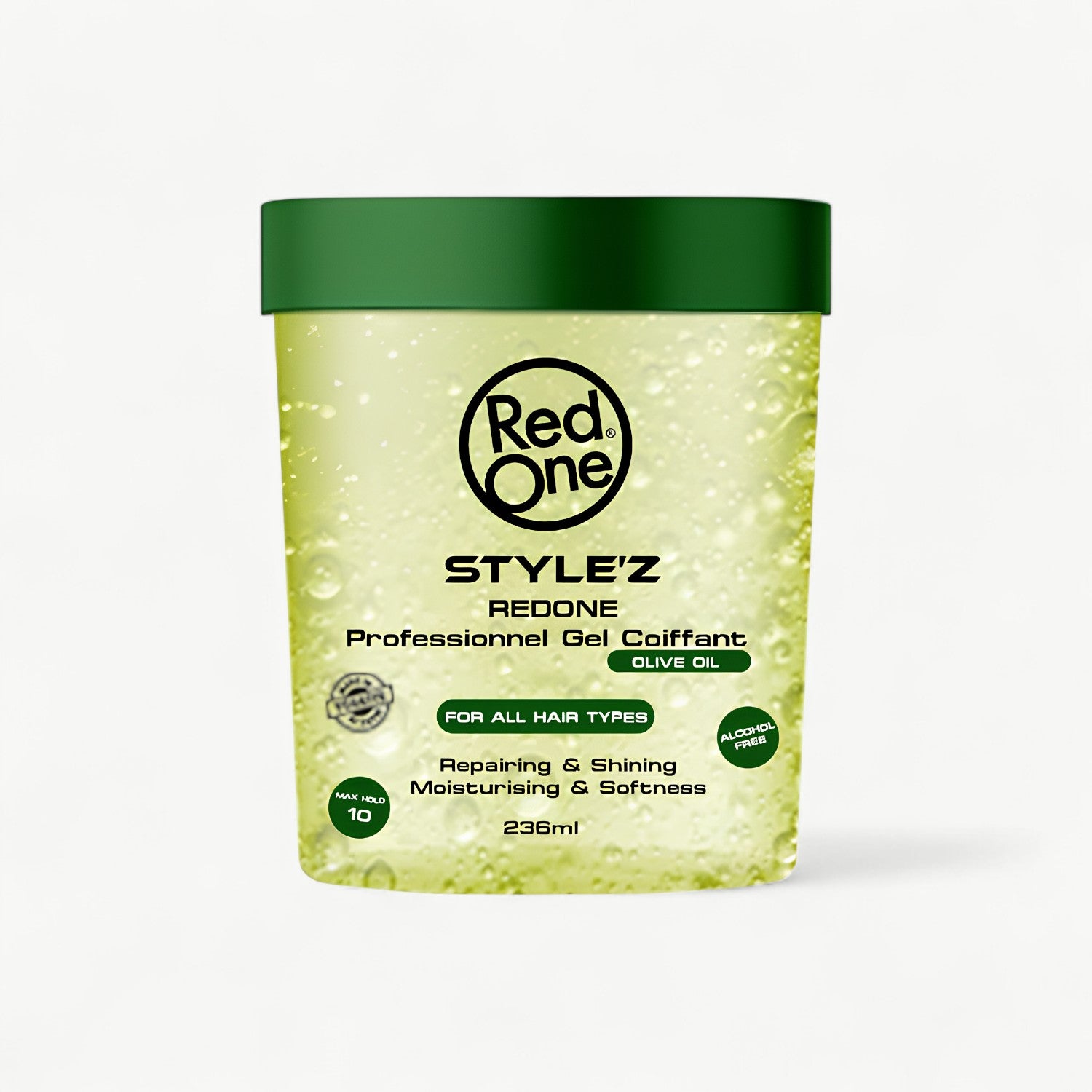 RedOne Olive Hair Gel 236ml | Repair & Shine | Strong Hold & Moisturizing