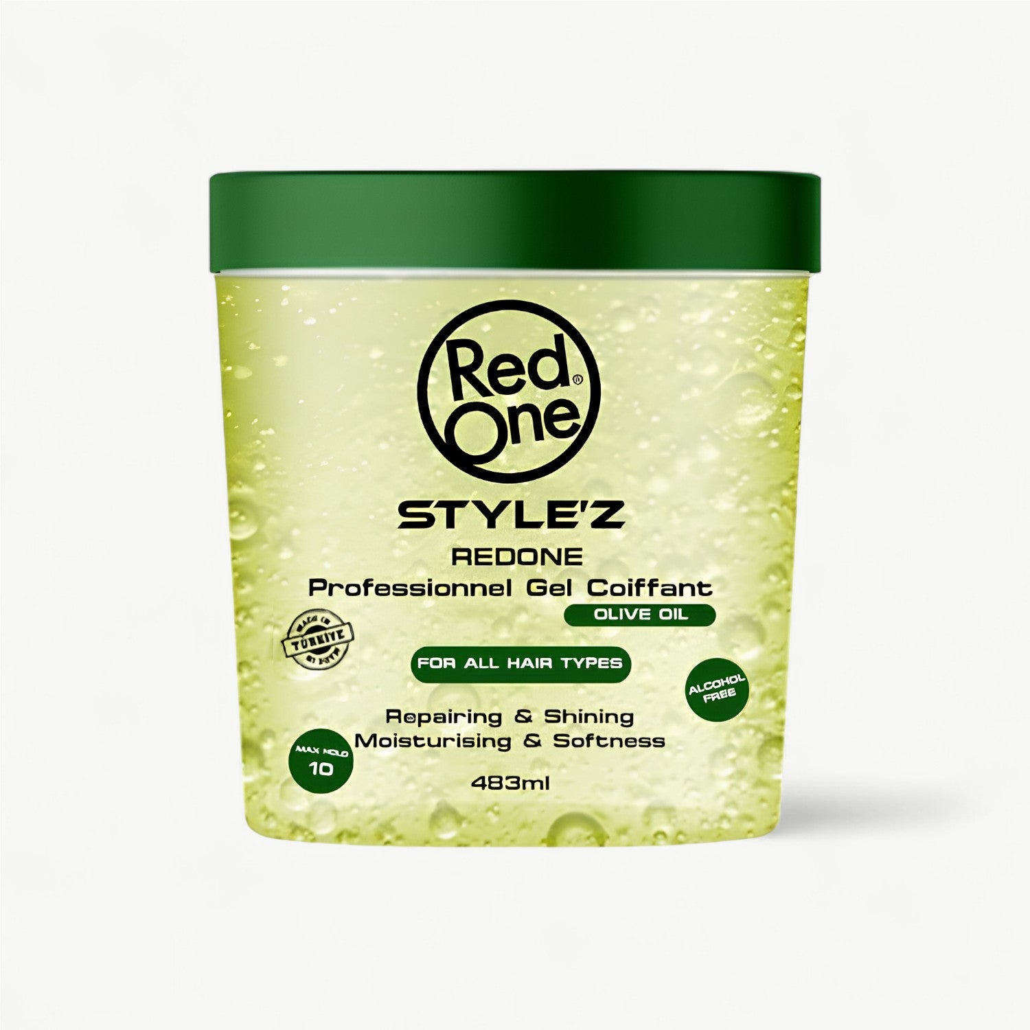 RedOne Olive Hair Gel 483ml | Repair & Shine | Strong Hold & Moisturizing