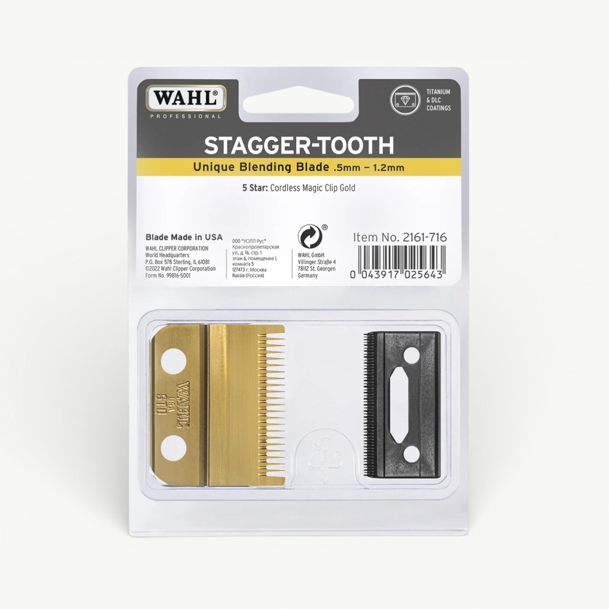 Wahl Magic Stagger Blade Gold