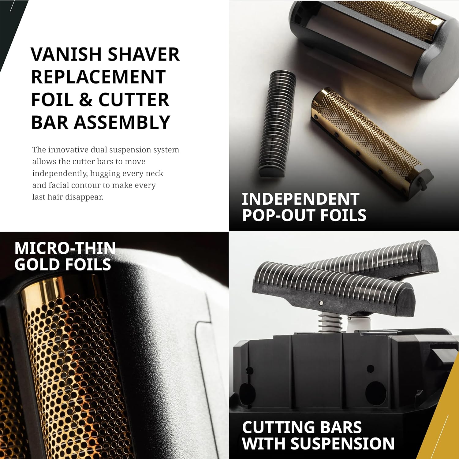 Wahl Professional Vanish Shaver Replacement Foil & Cutter Set – 5 Pieces