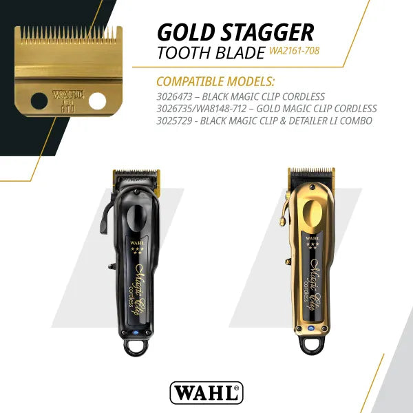 Wahl Magic Stagger Blade Gold